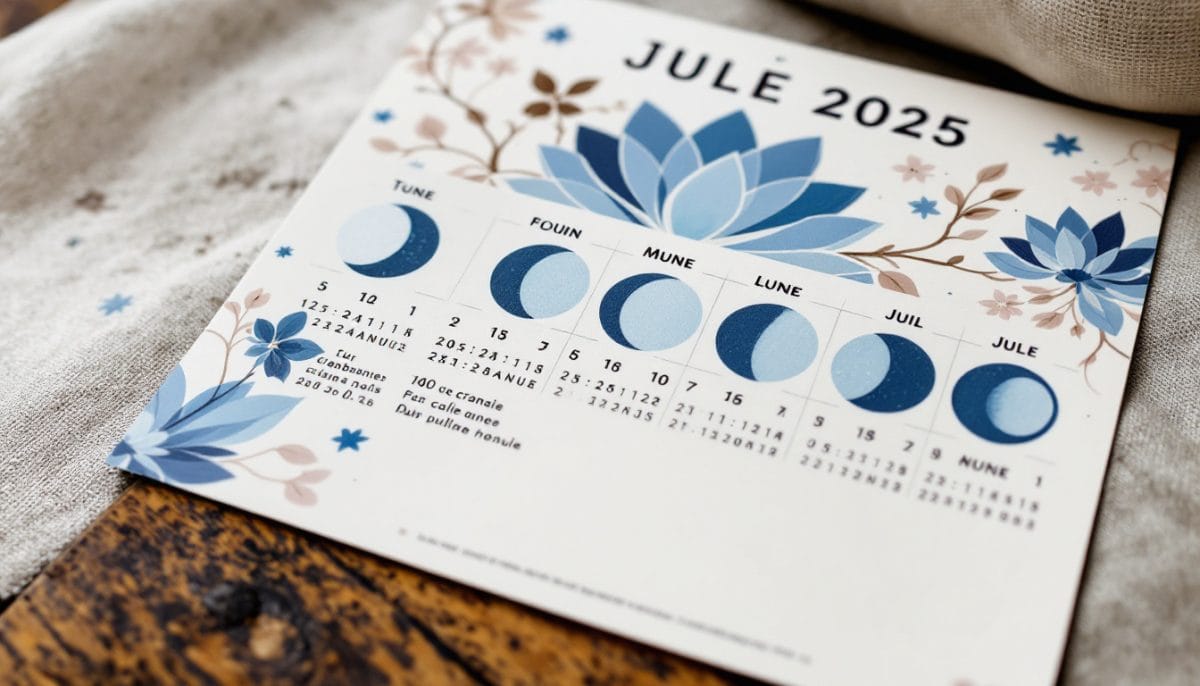 découvrez notre calendrier lunaire pour juillet 2025, idéal pour planifier vos activités selon les phases de la lune. suivez les cycles lunaires et profitez au maximum de chaque journée grâce à nos conseils et astuces adaptés aux rythmes de la lune.
