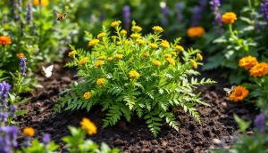 découvrez les bienfaits de la tanaisie au jardin : propriétés médicinales, usages culinaires et techniques de culture. apprenez à intégrer cette plante aux multiples facettes dans votre espace vert pour un jardin à la fois beau et bénéfique.